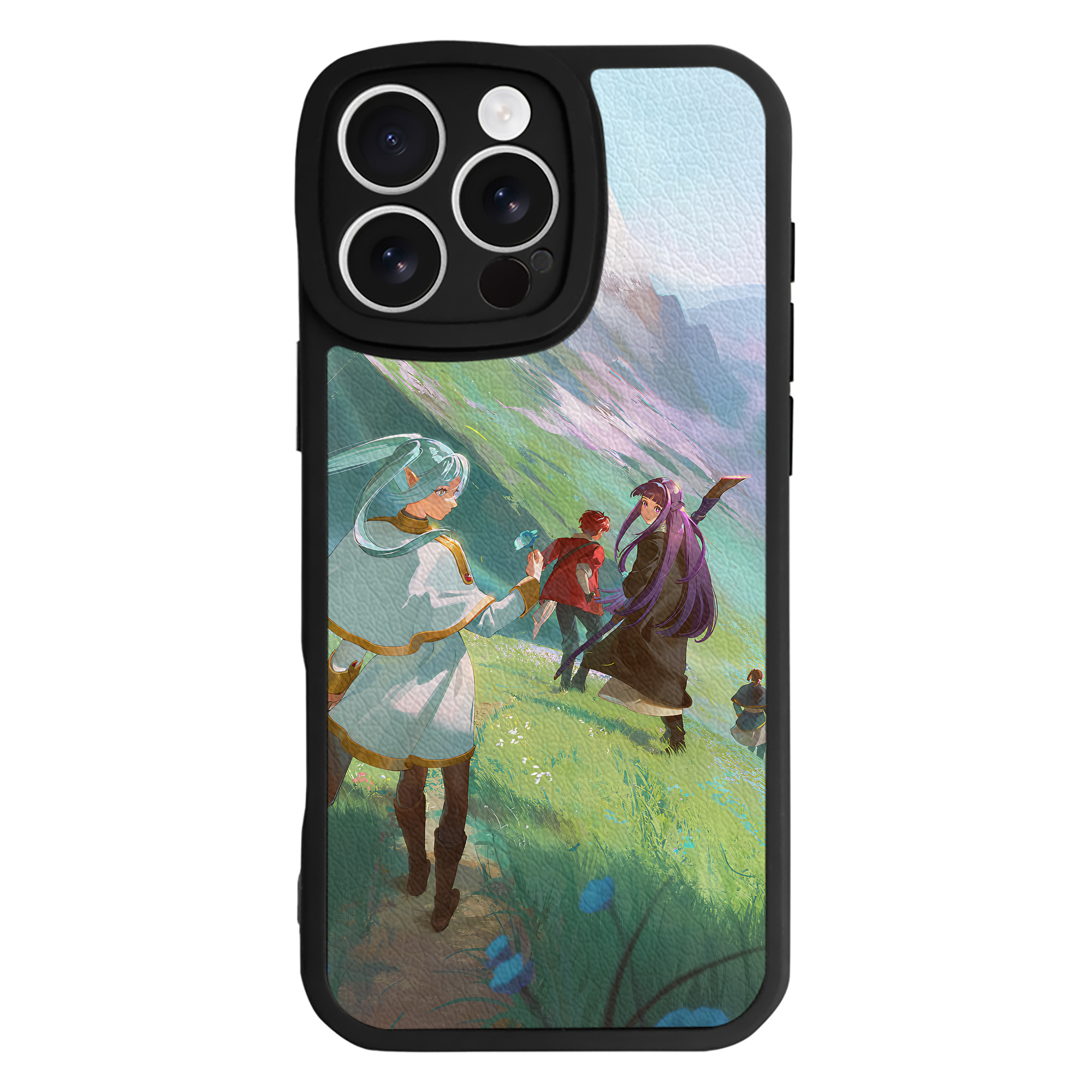 （画像用） 葬送のフリーレン Frieren 【iPhone 16シリーズ対応】シリコンスマホケース（レザー調） 材質：シリコン